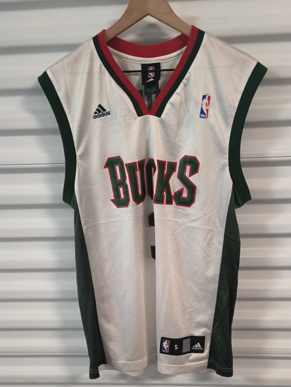Adidas NBA Milwaukee Bucks Brandon Jennings#3 Authentic Basketball Jersey S